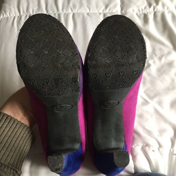 Candie’s Y2K Color blocked platform peep toe - Picture 3 of 5